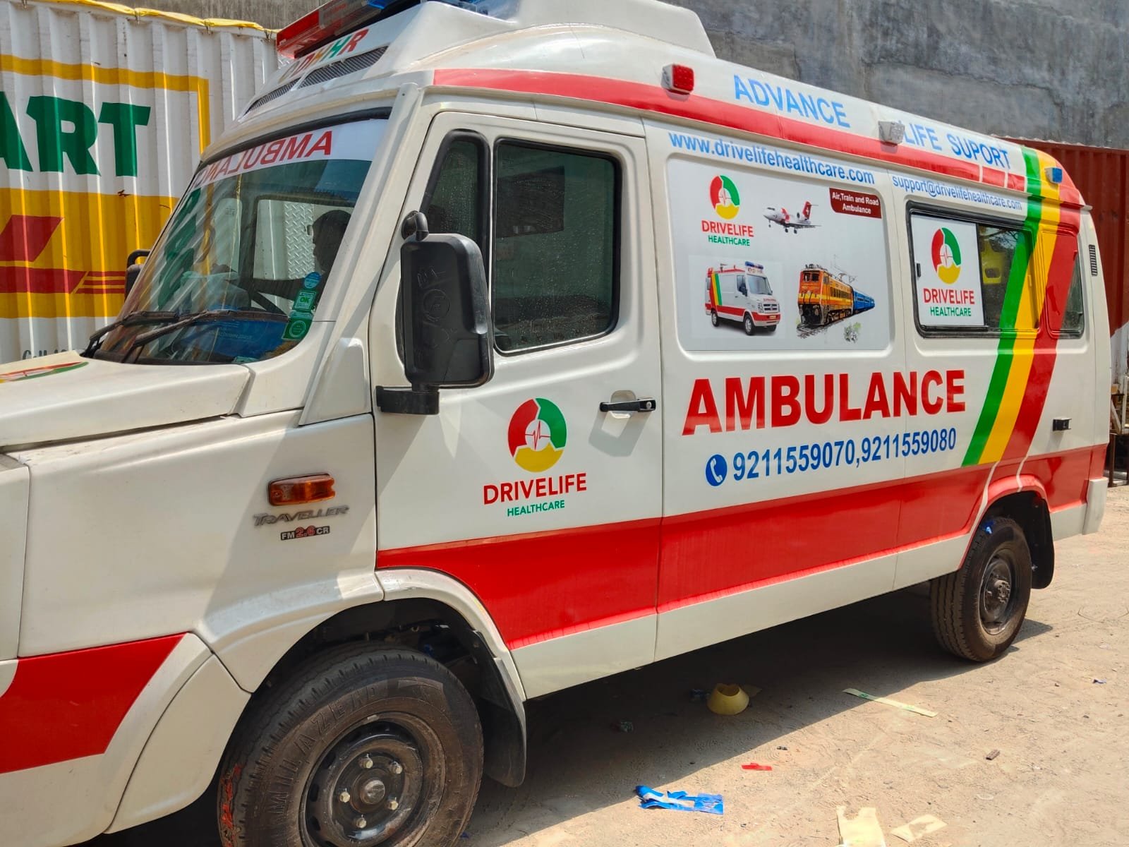 Vehicle branding Delhi — ambulance customization