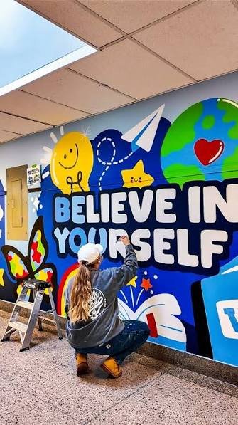 Wall branding and signage painting