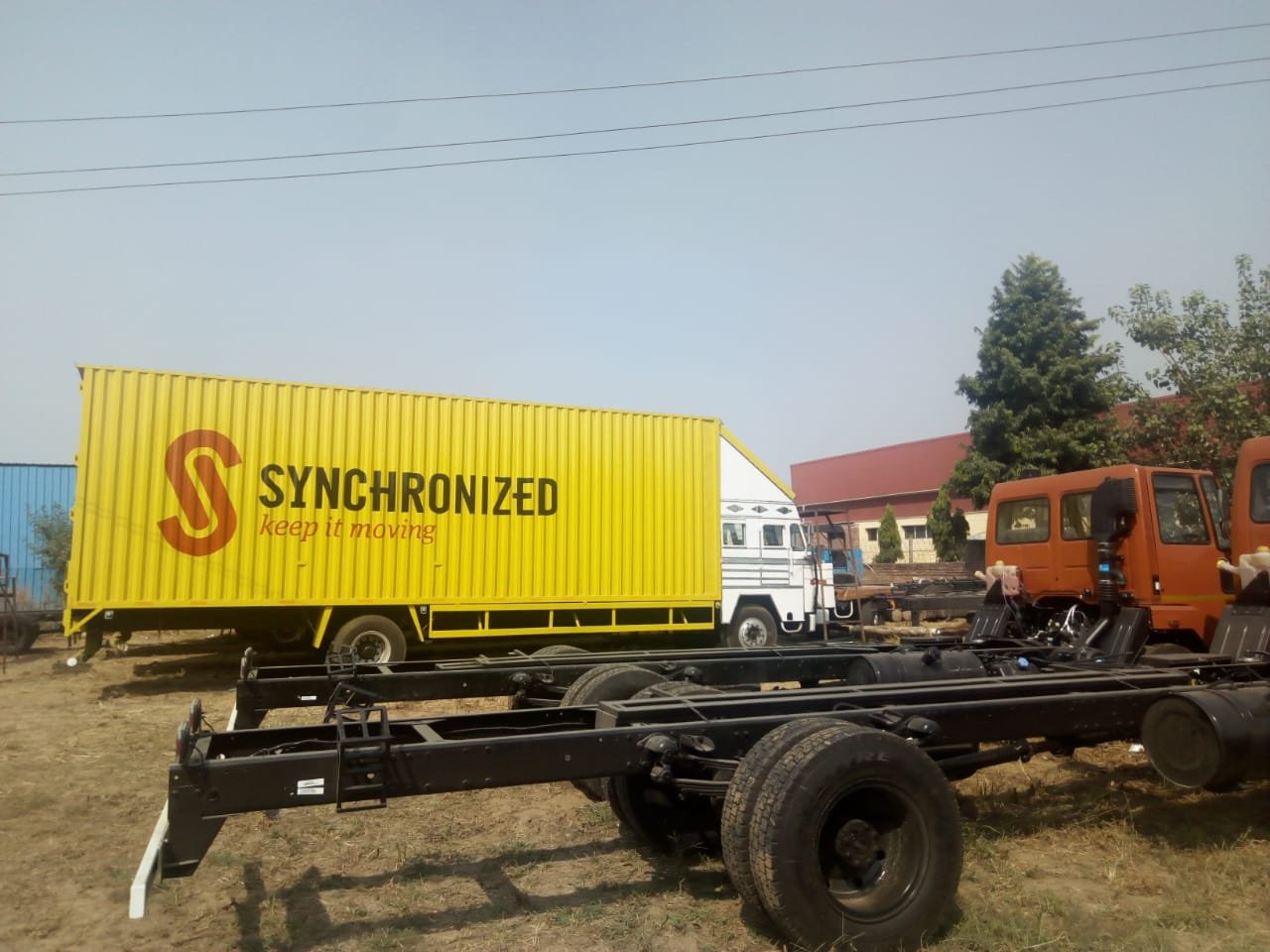 Transport truck paint and logo branding